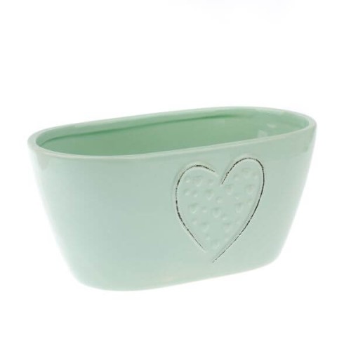 Osłonka ceramiczna 8,5 x 18 x 11 cm (zielona)