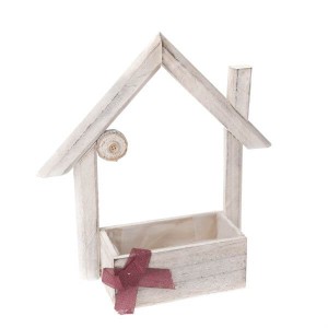 Osłonka drewniana Domek 29,5 x 38,5 x 7 cm