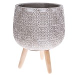 Osłonka betonowa na nóżkach 21 x 16,5 x 16,5 cm (szara)