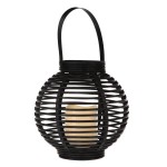 Lampion LED 21 x 22 x 22 cm (brązowy)