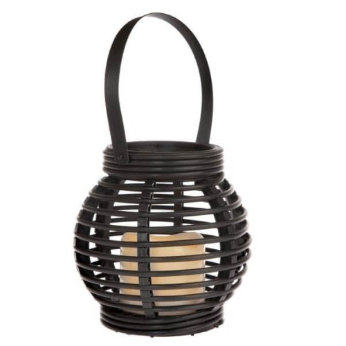 Lampion LED 13 x 14 x 14 cm (brązowy)